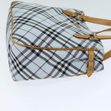 Luxury Burberry Nova Check Hand Bag Light Blue Auth 80074