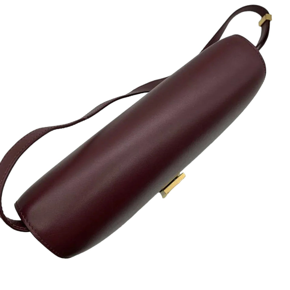 Classic Box Flap Medium Calfskin Burgundy GHW
