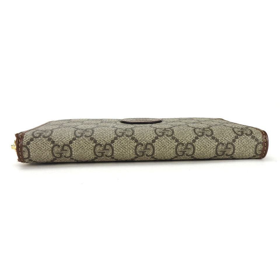 Gucci Long Wallet Purse 673003 GG Supreme Canvas beige Interlocking G