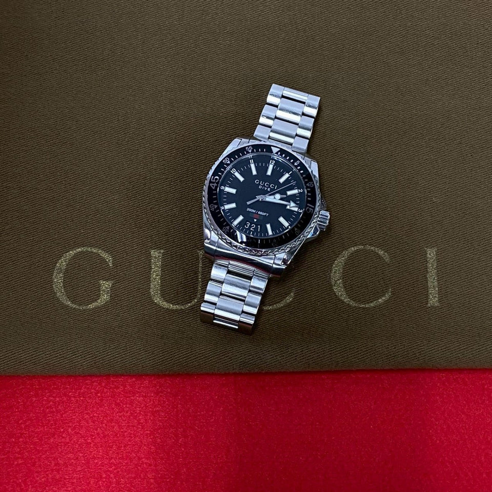 Gucci Watches Stainless steel Silver Dive mens