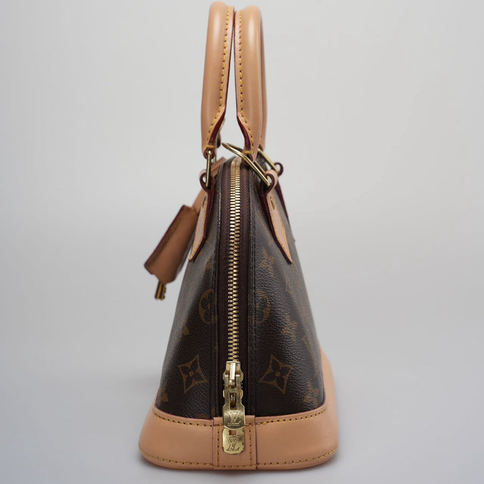 Louis Vuitton Alma BB Monogram Brown Shoulder Bag 2014