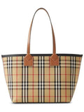 Luxury Burberry Small London Tote Bag Briar Brown Black
