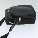 Luxury Burberry Nova Check Shoulder Bag Nylon Canvas Black Auth 81016