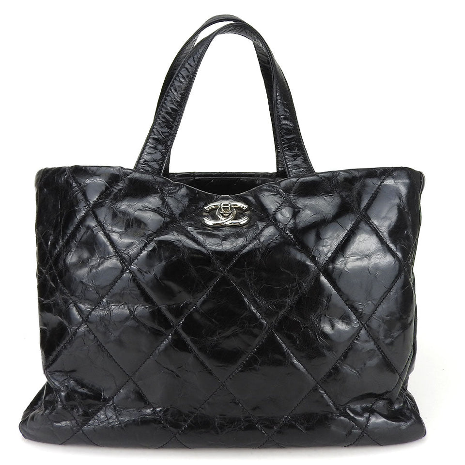 Chanel Portobello Leather Tweed 2way Tote Bag