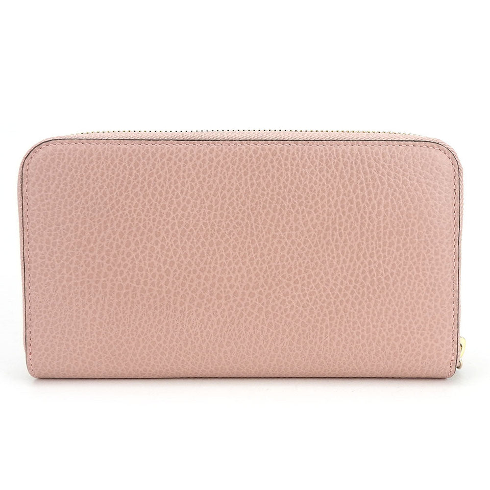 Gucci Long Wallet Purse 449347 leather pink Interlocking