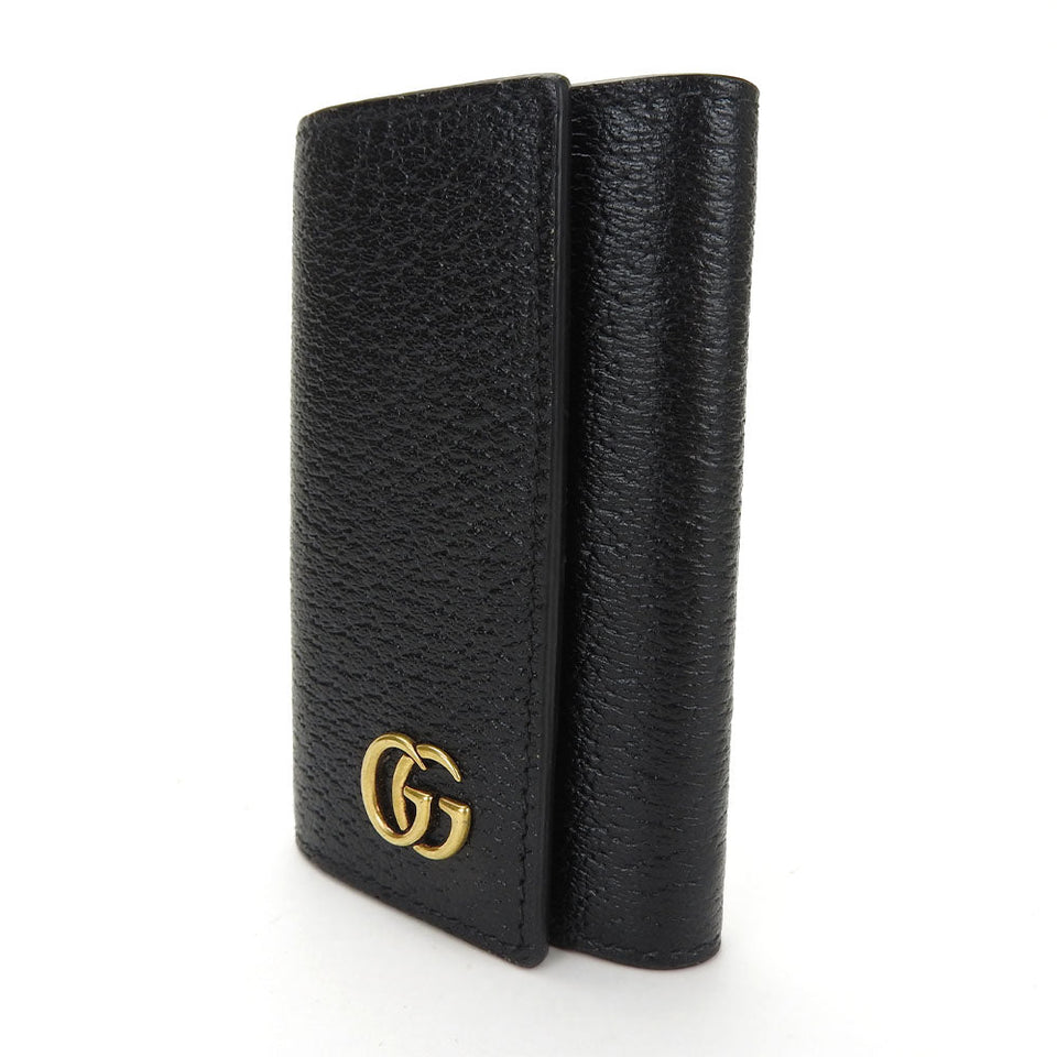 Gucci Key case Key holder  435305 leather black unisex(Unisex)