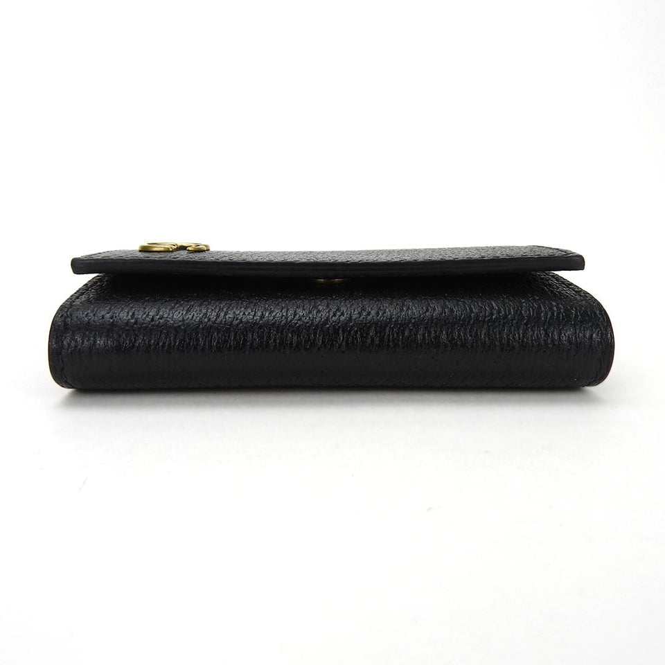 Gucci Key case Key holder  435305 leather black unisex(Unisex)