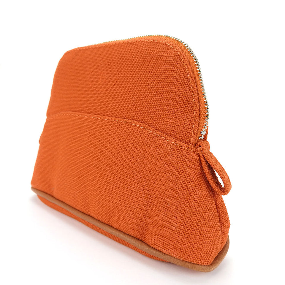 Hermes Pouch cotton ORANGE FEU Bolide Mini Mini Women