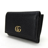 Gucci Tri-fold wallet 644407 leather black GG Marmont