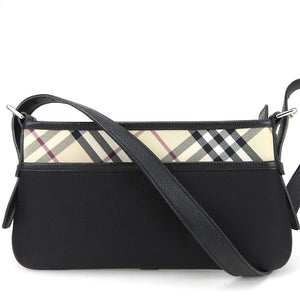 Burberry Shoulder Bag Canvas, Leather black Women