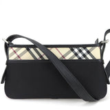 Burberry Shoulder Bag Canvas, Leather black Women