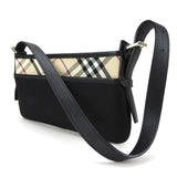 Burberry Shoulder Bag Canvas, Leather black Women