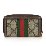 Gucci Key case Key holder  523157 GG Supreme canvas, leather beige Sherry line Off deer unisex(Unisex)