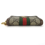 Gucci Key case Key holder  523157 GG Supreme canvas, leather beige Sherry line Off deer unisex(Unisex)