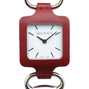 Gucci Pocket watch Quartz 130.5 Stainless Steel Bordeauxtype Pendant watch white dial