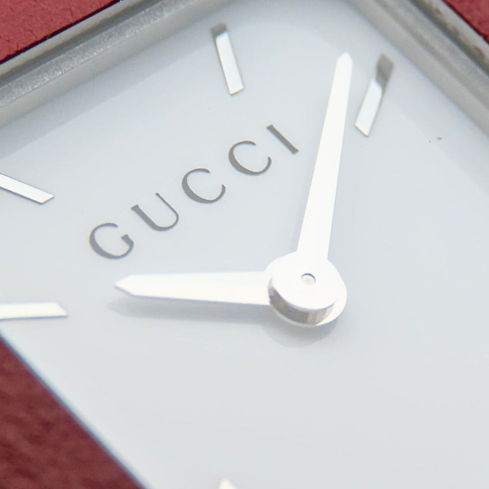 Gucci Pocket watch Quartz 130.5 Stainless Steel Bordeauxtype Pendant watch white dial