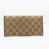 Gucci Long Wallet Purse 346058 GG canvas Brown