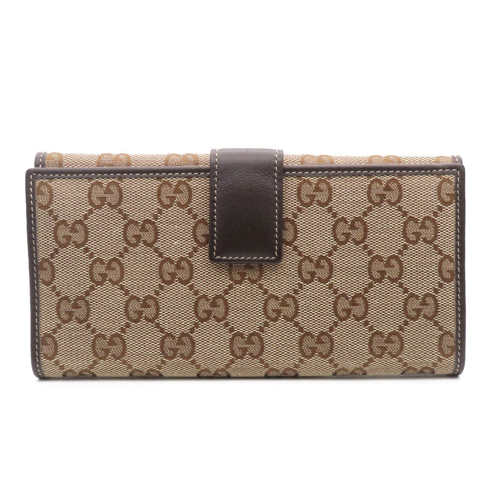 Gucci Long Wallet Purse 245723 GG canvas Brown
