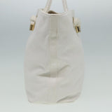 Luxury Burberry Tote Bag Canvas White Auth 81965