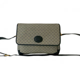 Gucci Shoulder Bag Leather, PVC Navy Micro GG Women
