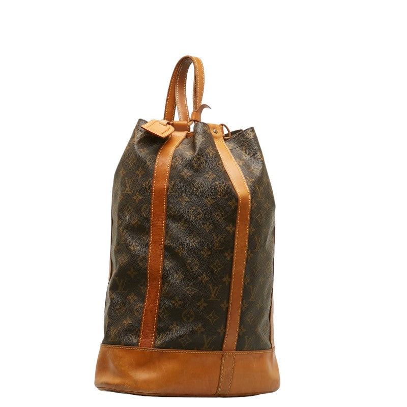 Louis Vuitton Monogram Landnet GM Shoulder Bag Brown PVC Leather Louis Vuitton