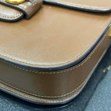 Gucci 1955 Horsebit Shoulder Bag Caramel Brown Small Leather