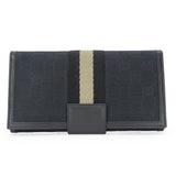 Gucci Long Wallet Purse 035.0416.2180 GG canvas black Web line