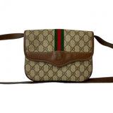 Gucci Shoulder Bag leather Brown Sherry line