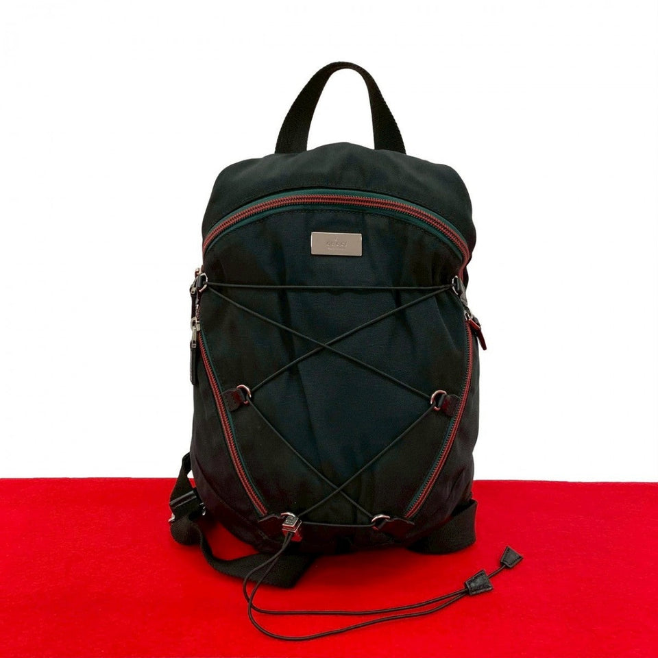 Gucci Backpack Nylon black Sherry line