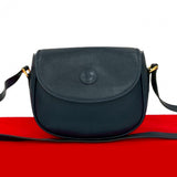 Gucci Shoulder Bag leather Navy
