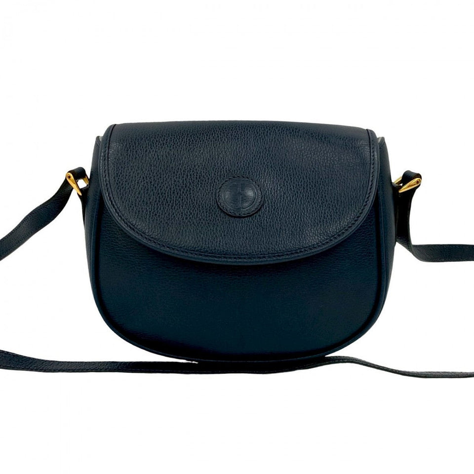 Gucci Shoulder Bag leather Navy