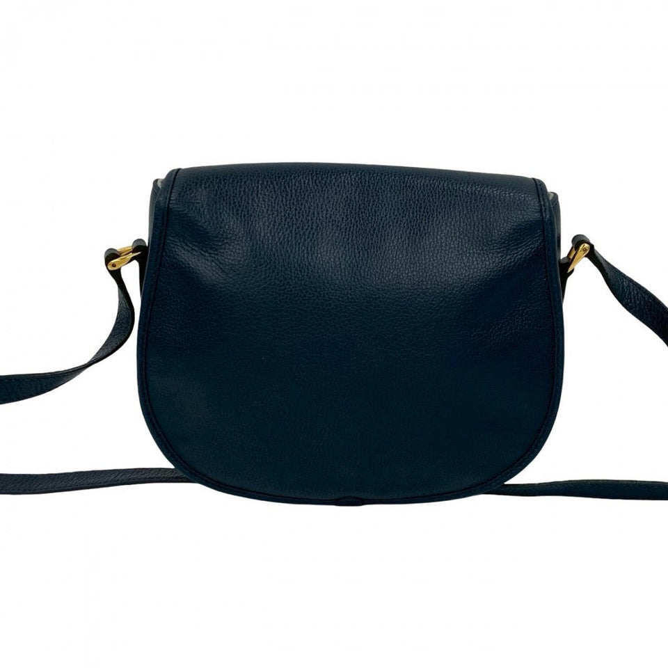 Gucci Shoulder Bag leather Navy