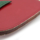 Hermes Bag charm Leather, Silver925 Red Apple Women