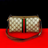 Gucci Shoulder Bag leather Brown Sherry line