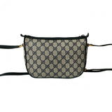 Gucci Shoulder Bag leather Navy Sherry line