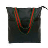 Gucci Tote Bag Leather, PVC black Micro GG Sherry line Women