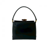 Gucci Handbag leather black Bamboo