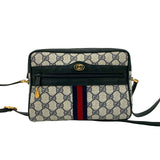 Gucci Shoulder Bag leather black Sherry line
