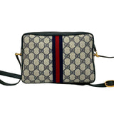 Gucci Shoulder Bag leather black Sherry line