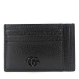 Gucci Card Case 722734 leather black Double G unisex(Unisex)