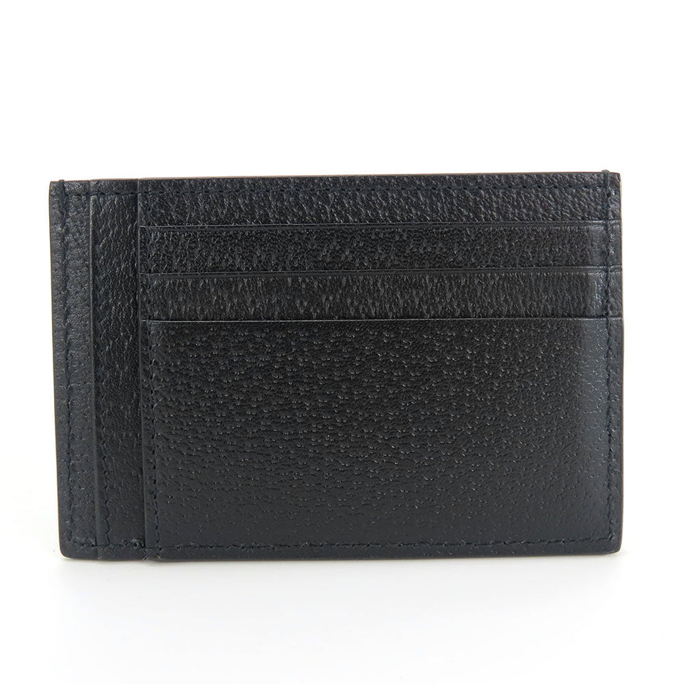 Gucci Card Case 722734 leather black Double G unisex(Unisex)
