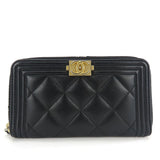 Chanel Caviar Skin Coin Case Black