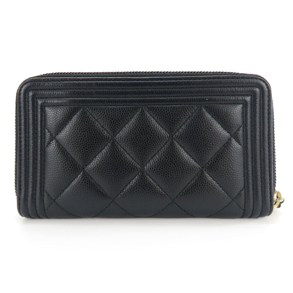 Chanel Caviar Skin Coin Case Black