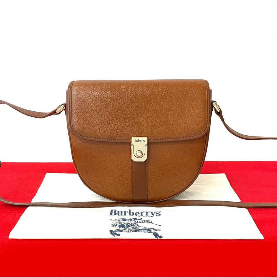 Burberry Shoulder Bag leather Brown