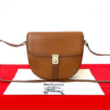 Burberry Shoulder Bag leather Brown