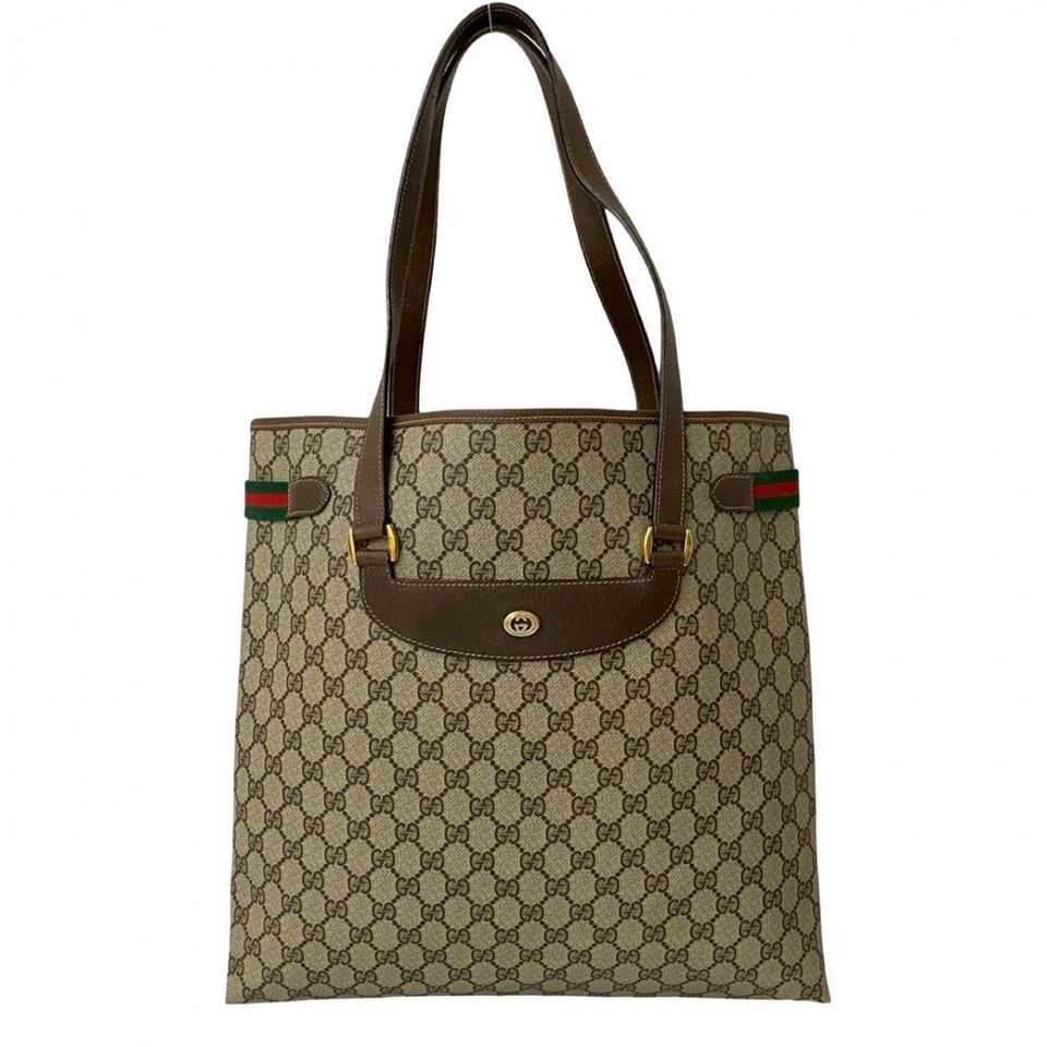 Gucci Tote Bag leather Brown Sherry line