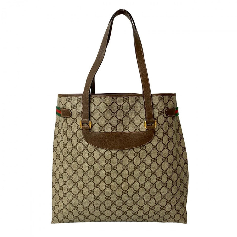Gucci Tote Bag leather Brown Sherry line