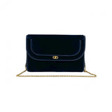 Gucci Shoulder Bag Velor Navy