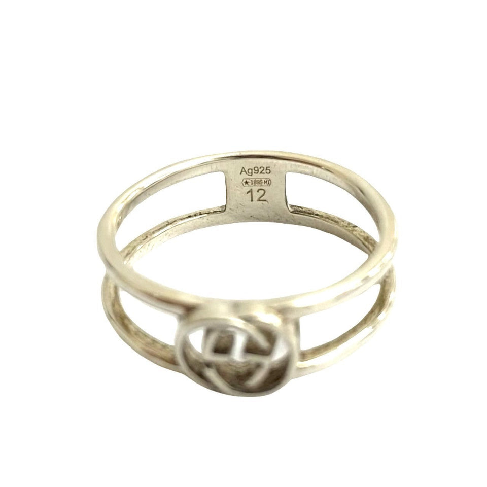 Gucci Ring Silver925 Silver Interlocking G