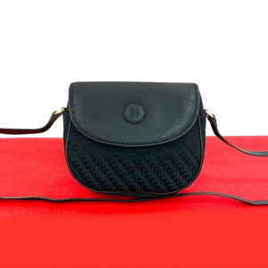Gucci Shoulder Bag leather Navy
